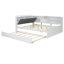 Lit plateforme en bois avec lit gigogne, tablettes et tête de lit-107388508-107388509