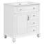 Meuble-lavabo autoportant 30 po avec lavabo en céramique et 3 tiroirs-134452431