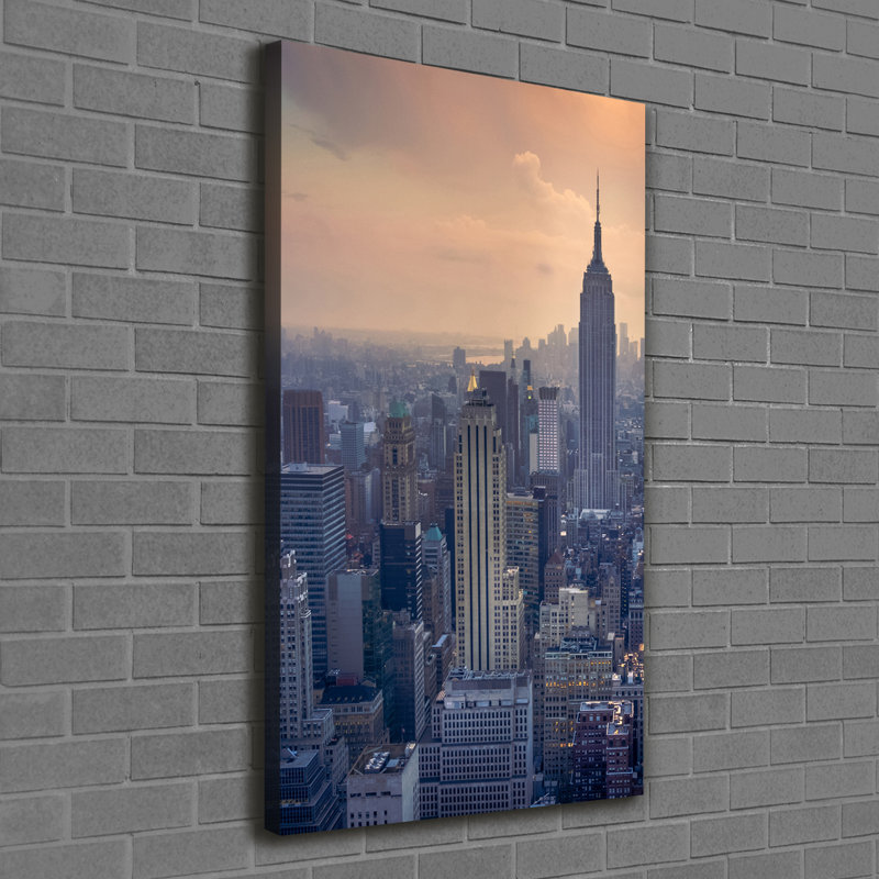 Manhattan New York - Wrapped Canvas Print