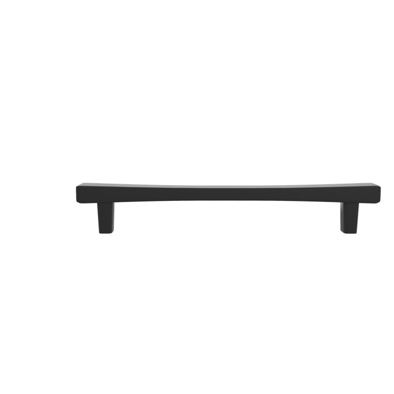 Diamond Tapered Bar / Handle Pull, Matte Black, 8"