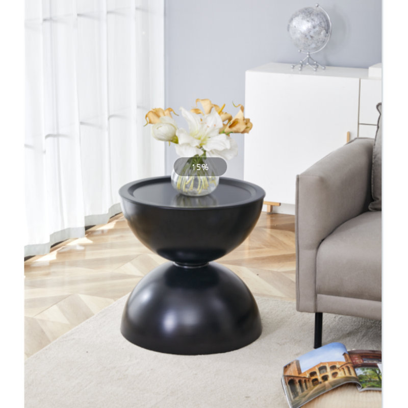Tables basses rondes avec plateau de table d'appoint multifonctionnel STORGE