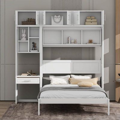 Armoire murale avec tablettes et tiroir Murphy