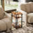 14.6"W 3-Tier End Table, Small Narrow Side Tables-829443000