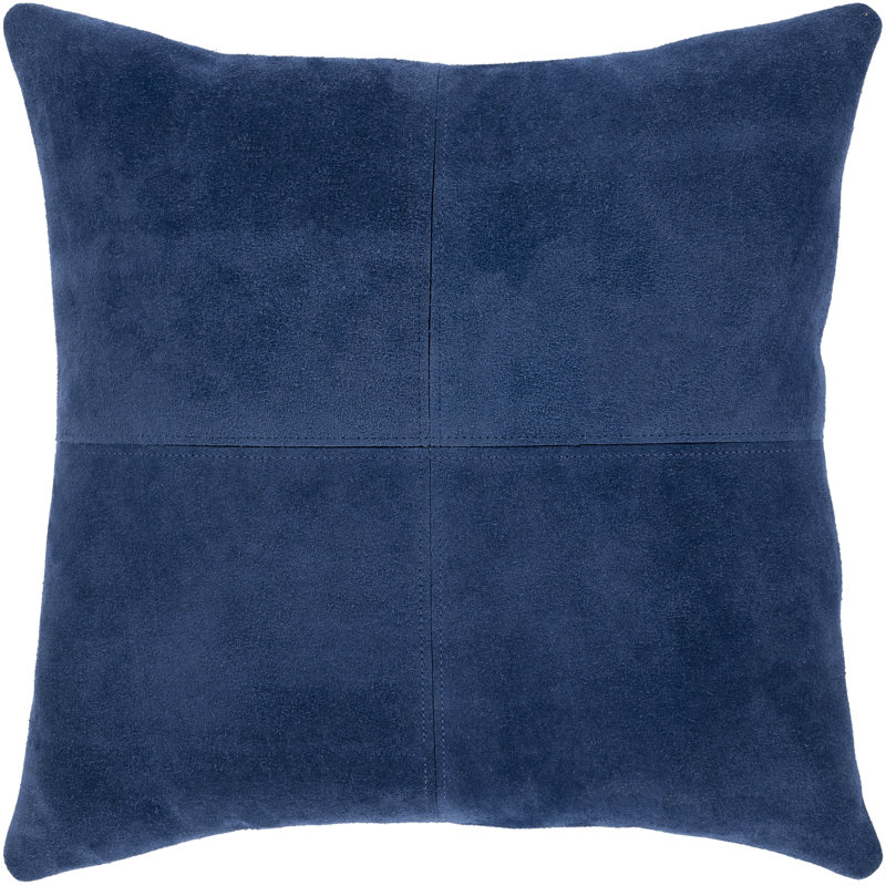 Housse de coussin en cuir carré Manitoba