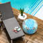 Repose-pieds gonflable d'extérieur résistant à la décoloration avec repose-pieds pour la terrasse, le jardin, le camping et l'intérieur