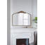 Console de 40 po x 31 po à conception arquée et miroir de style classique pour salle de bain-1558691716