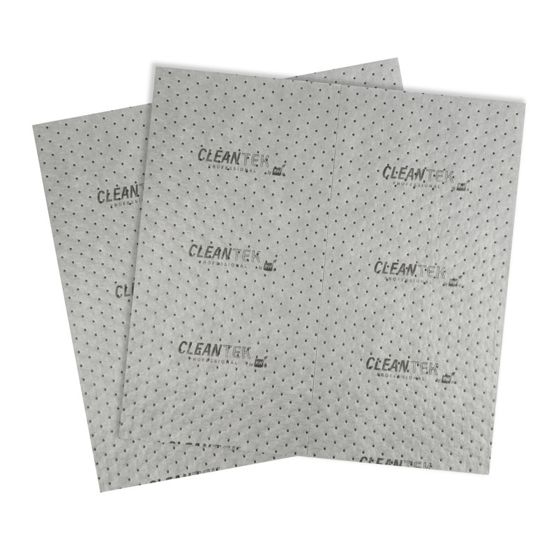 Tampons absorbants pour restaurant 100 tampons non tissés 30 x 30 pouces pour nettoyage de déversements Tampons absorbants lourds Tapis de déversement industriels gris universels