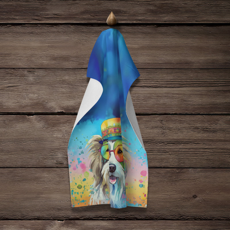 Serviette de cuisine Beardy Collie Hippie Dawg