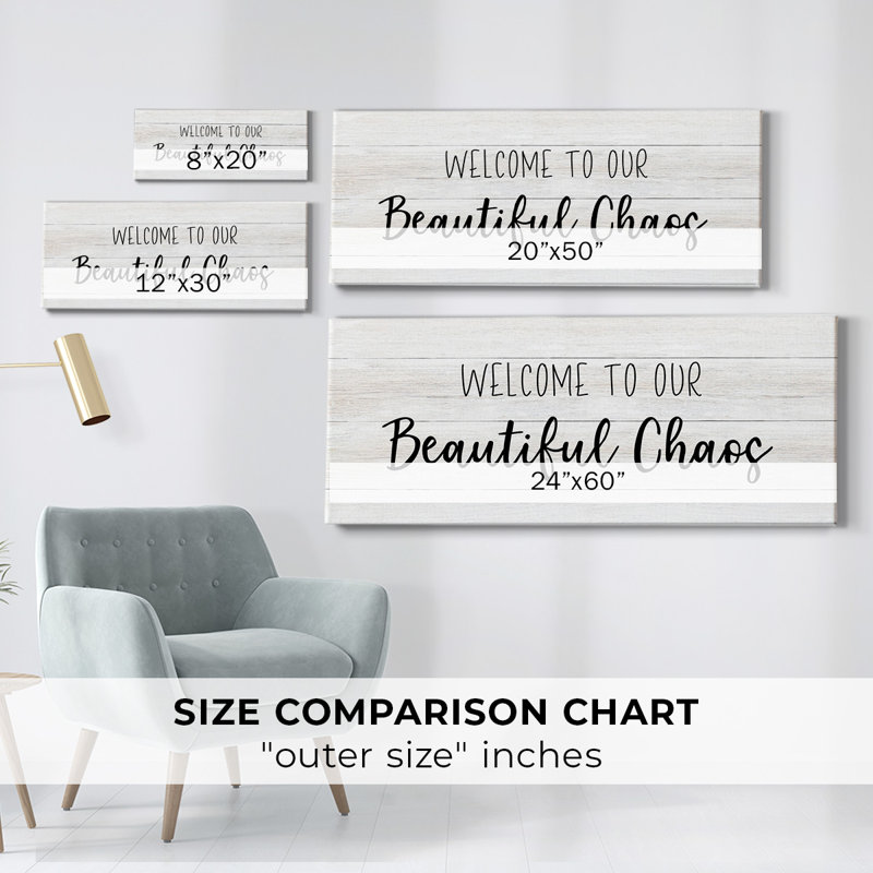 Beautiful Chaos, H 12 po x l 30 po x P 1,5 po
