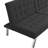 Wood Frame, Stainless Leg, Futon, Sofa Bed Black-92113664-92113665