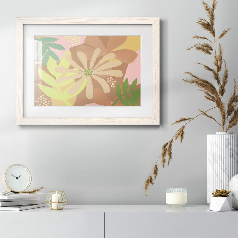 Fleurs neutres II, Noyer, H 26 po x l 38 po x P 1,5 po