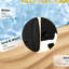 Base de parasol robuste, 165 lb Capacité, portable avec roues, noir, eau remplissable ou sable, mobile en porte-à-faux imperméable eau / sable, feu