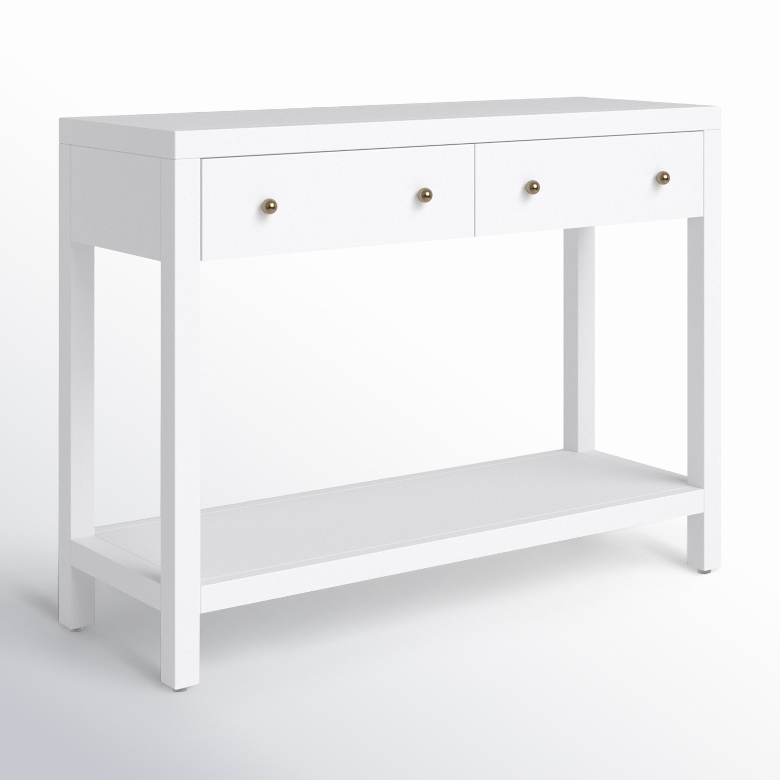 Celine 40" Console Table, Smooth White