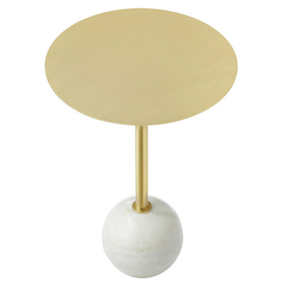 Modway Aliza Iron Pedestal End Table
