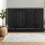 Buffets et armoires de rangement spacieux, armoire moderne en MDF noir pour la salle à manger