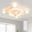 Modern ceiling fan with light, 55cm Dimmable LED ceiling fan light, 42W Timed ceiling fan with light for living room and dining room-322071823