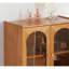 Armoire d'appoint en verre et rotin