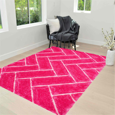 Tapis modernes fabriqués à la main 3 po D-801 par Handcraft Rugs 7,5 po x 10,4 po