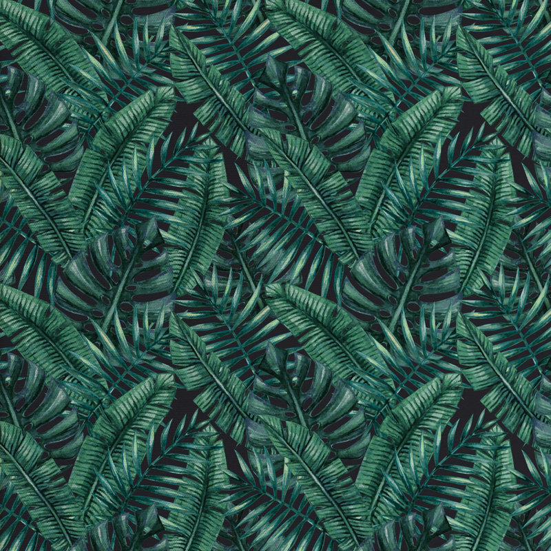 Tissu palm leaf, H 36 po x l 58 po x P 1 po