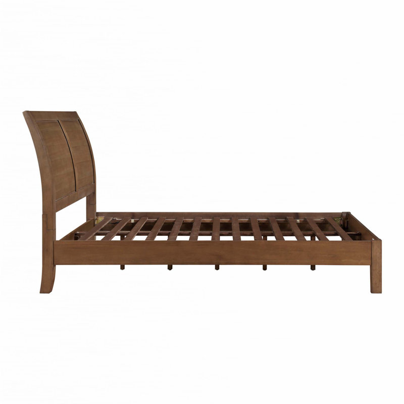 Tête de lit pour lit-bateau à finition brun clair 1pc