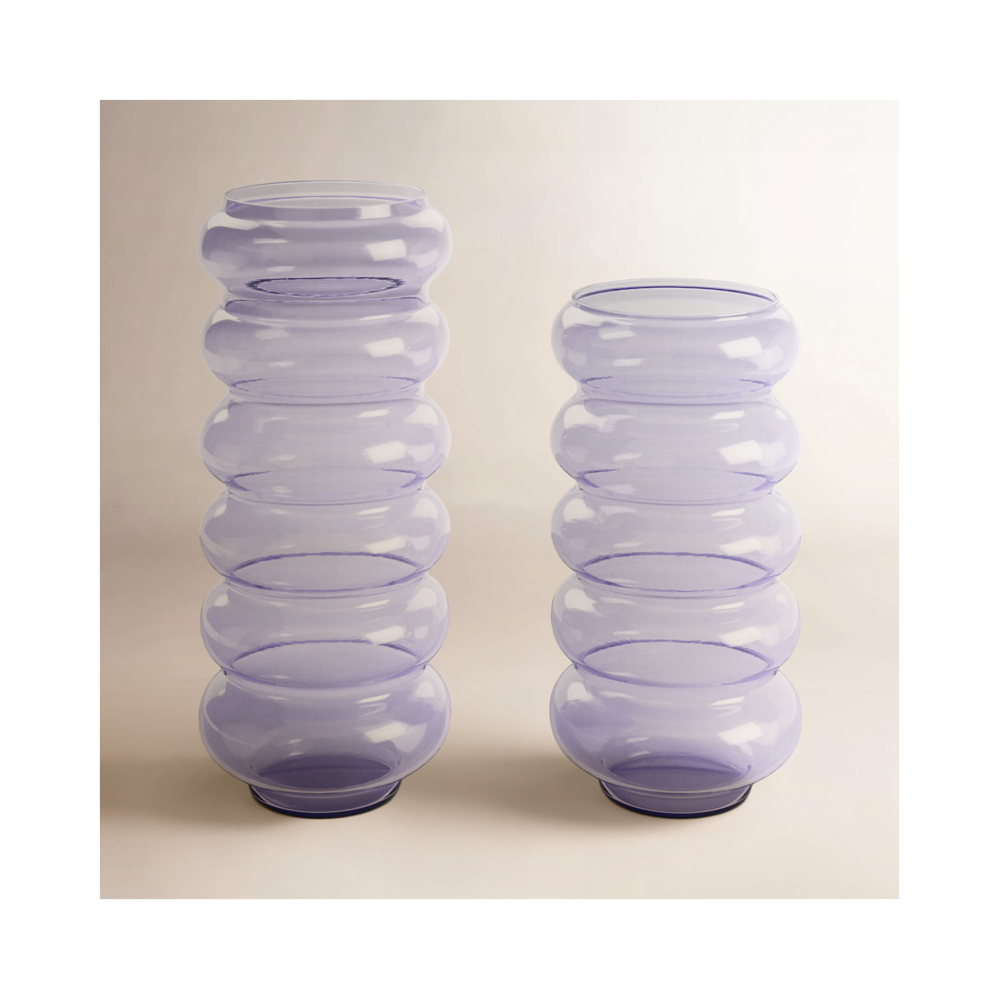 Glass Table Vase, Purple