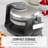 Martha Stewart Rotating Round Waffle Maker, Caviar-134433240