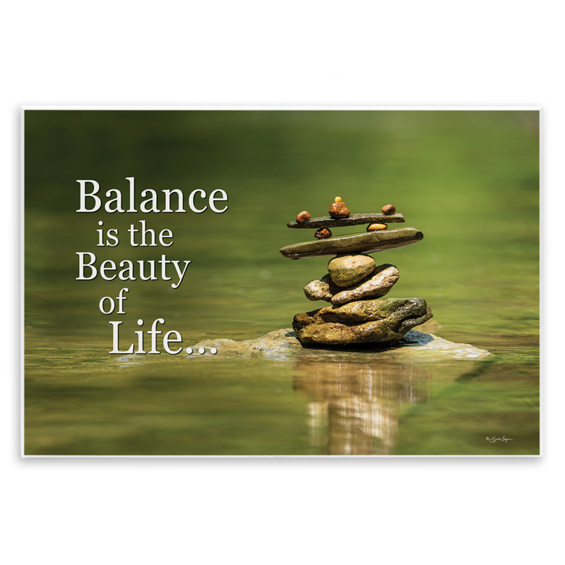 «Balance Is Beauty» par Susie Boyer, H 13 po x l 19 po
