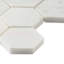 Asian Statuary 2" Hexagon Polished Marble Mosaic Tile