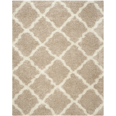 Tapis ivoire / beige à motif géométrique Alonnah