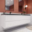 Meuble-lavabo double l 83,46 po x P 20 po x H 25 po Vickye-384422121