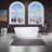 59" x 29.5" Freestanding Soaking Acrylic Rectangular Bathtub-51226551