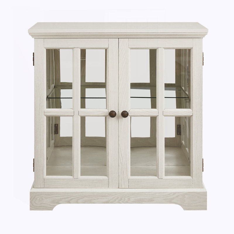 Vitrine d'exposition de qualité rétro à DEL, Blanc