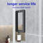 Porte de douche coulissante simple sans cadre l 56 à 60 po x H 60 po, verre trempé Sgcc épais de 1/4 po (6 mm), noir mat, salle de bain, hôtel / appartement
