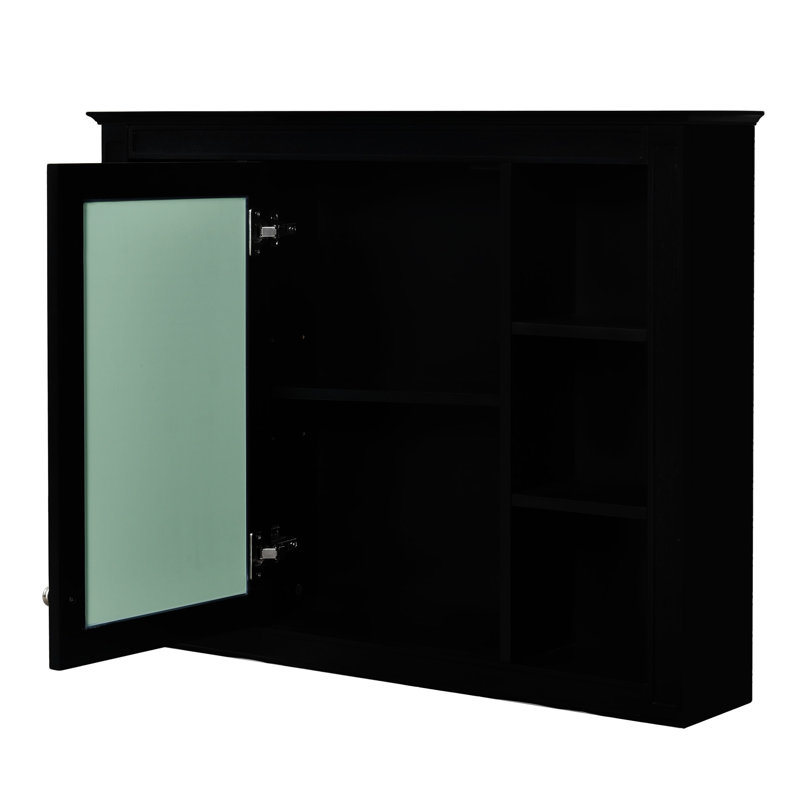35'' X 27.5'' Medicine Cabinet, Black