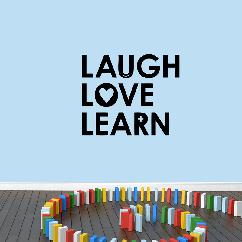 Décalcomanie murale love love learn Busick, Noir