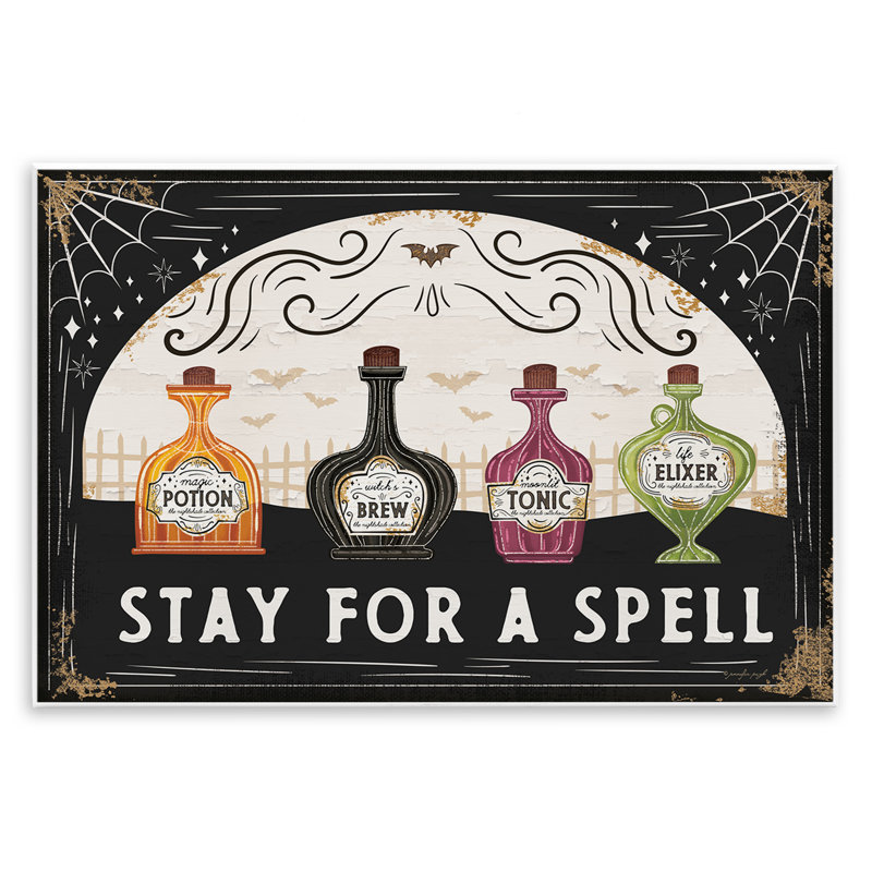 «Stay For A Spell», art mural, par Jennifer Pugh, H 10 po x l 15 po