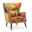 Upholstered With Footstool Wingback Chair-1815216774