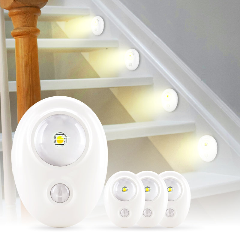 Lumière de 2,7 po pour garde-robe à détecteur de mouvement, 3 couleurs sans fil, rechargeable sous l'armoire