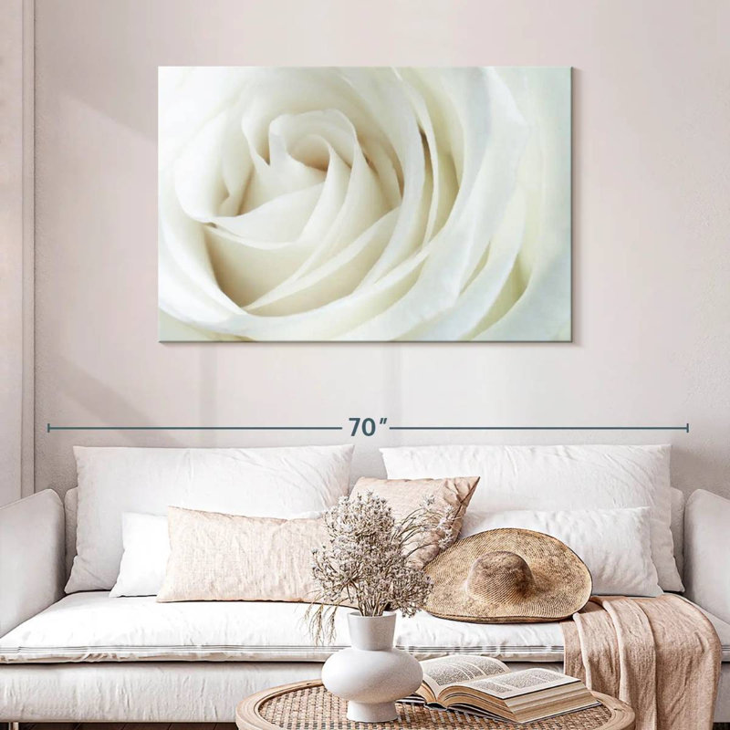 Rose en soie Harnek, H 30 po x l 45 po