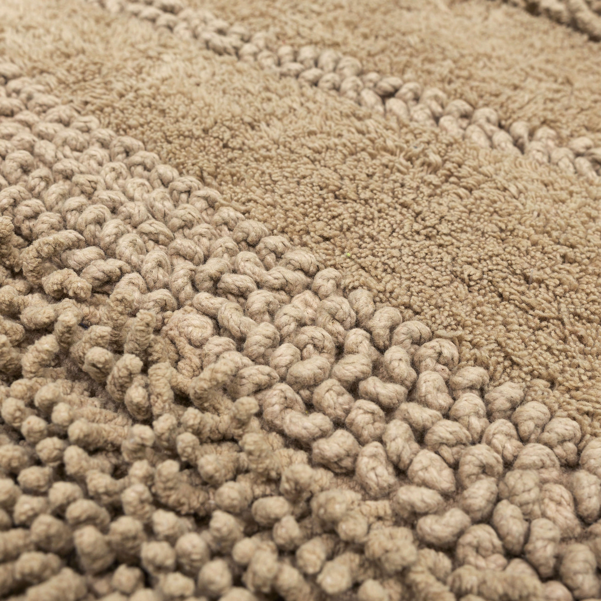 Laverne Solid Cotton Bath Rug, 24" W x 60" L, Taupe