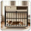 Caisse en bois pour chien avec cage pour chien de taille moyenne à grande-1720225145