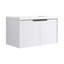 Meuble-lavabo mural 36 po avec lavabo en résine et portes à fermeture en douceur, blanc-129504505-129504503