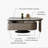 Italian minimalist rotating end table