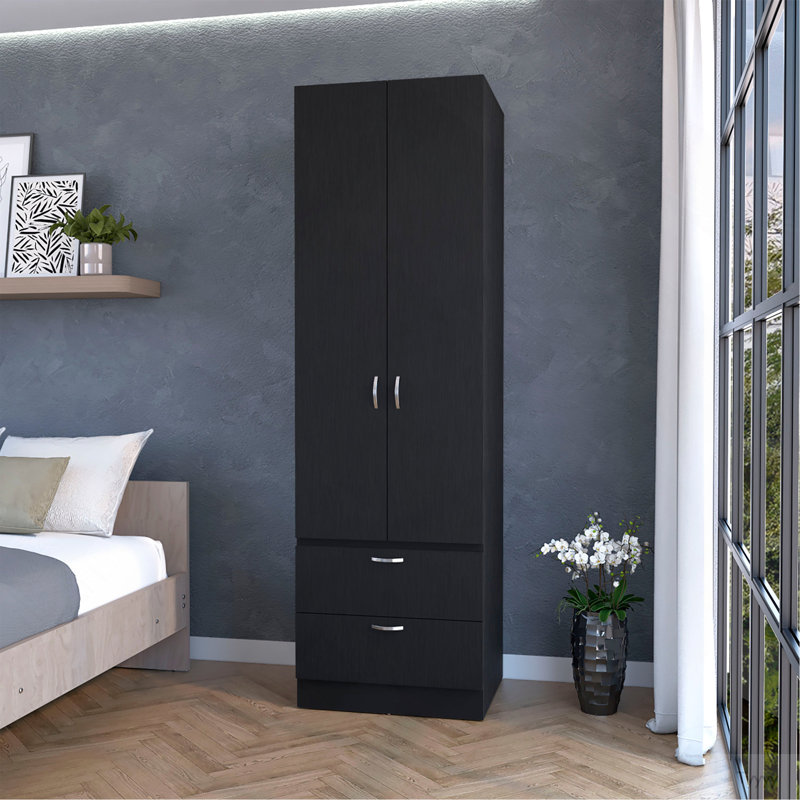 Armoire 2 tiroirs Wenge