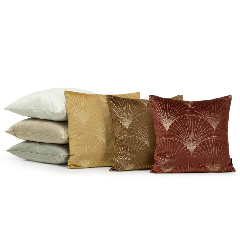 Fabric Zip Square Oxford pillowcases, Silver