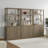 Cesiro 6-Tier Bookcase With 2 Fluted Doors And Adjustable Shelves-716303383