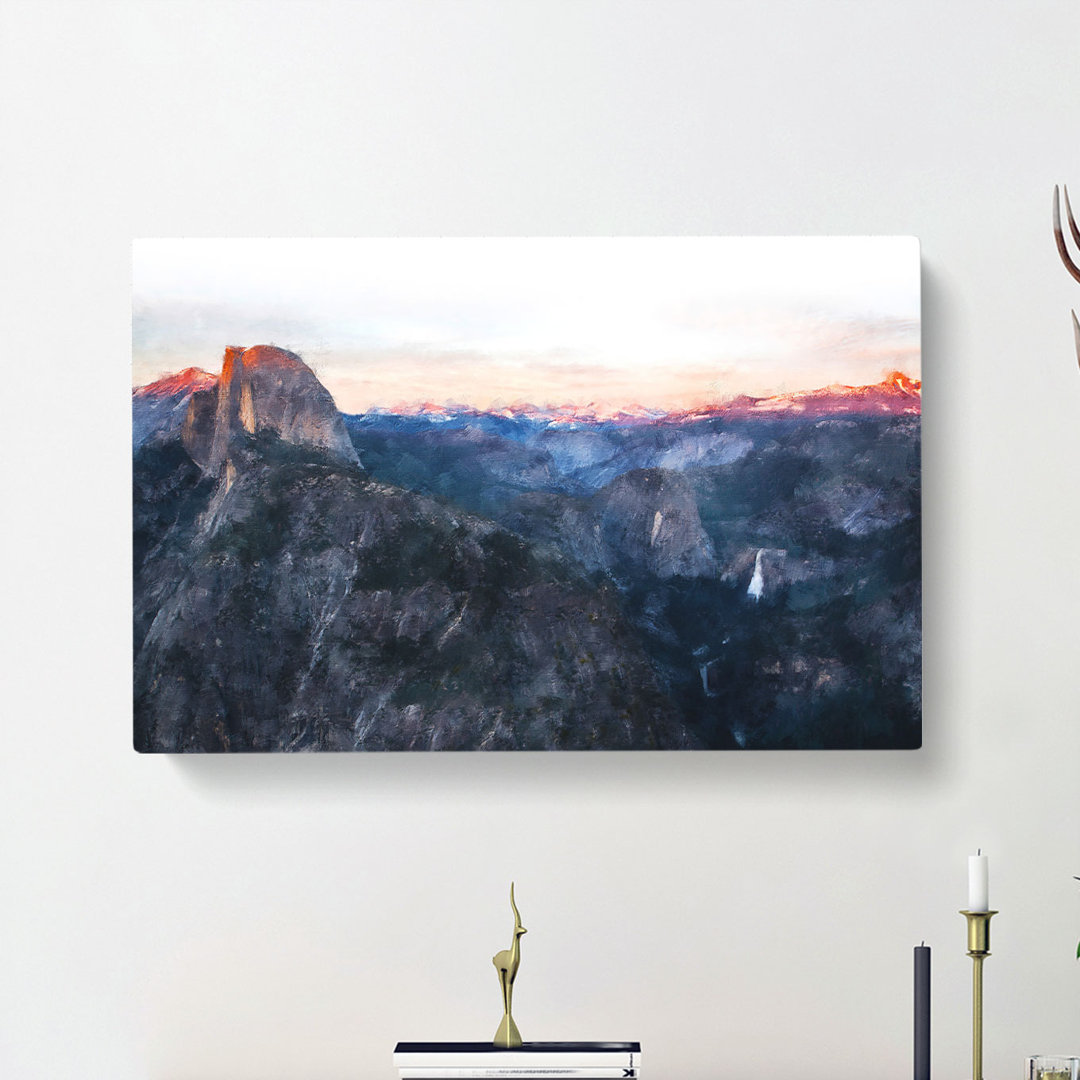 Half Dome Falls - Wrapped Canvas