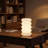 10.4'' Modern 5-Tier Stacked Bubble Ambient Glass Table Lamp with Dimmable Switch and E12 Lamp Holder for Bedroom, Living Room or Entryway-123043893