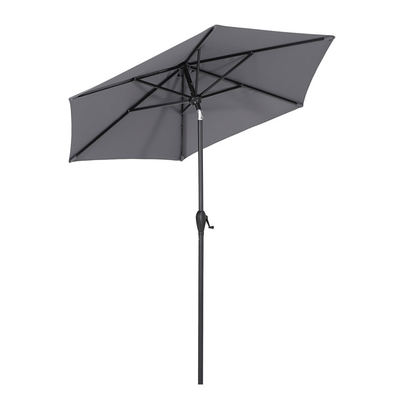 Hurt 220cm Market Parasol, Grey