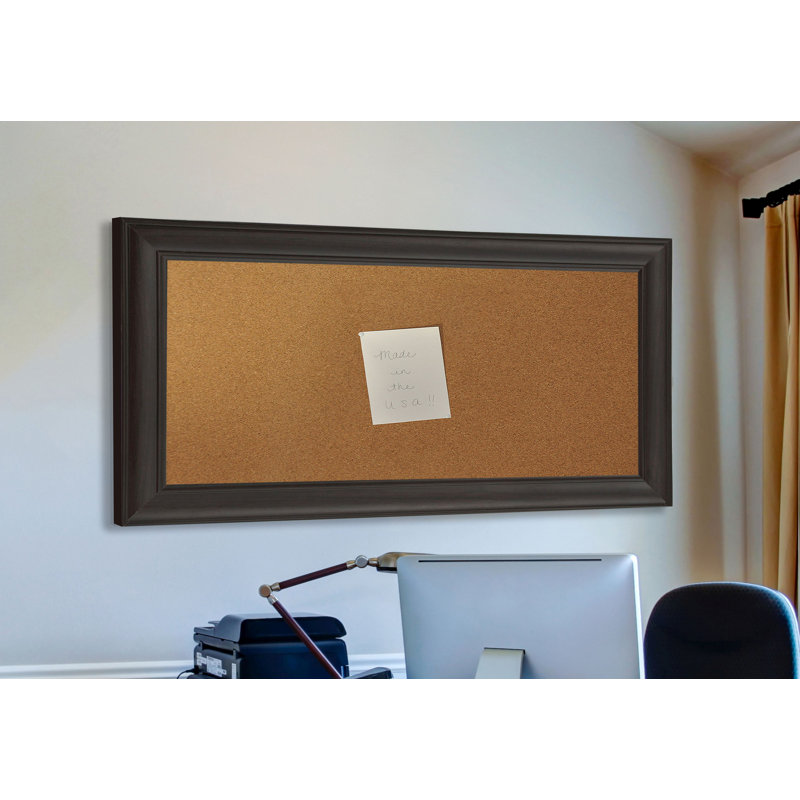 Linlin Wall Mounted Solid Wood Bulletin Board, 3' 5" H x 2' 5" W